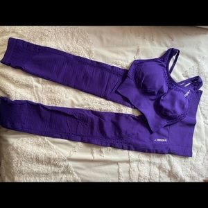 Purple Gymshark workout set